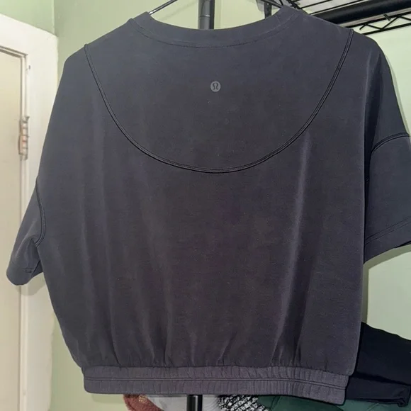 Lululemon Softstreme Gathered T-Shirt 8/Black - Picture 4 of 6